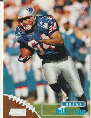Collectable New England Patriots Football Card: 1993 Shawn Jefferson