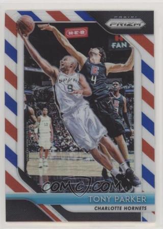 2018-19 Panini Prizm - Red White & Blue Prizm #10 - Tony Parker