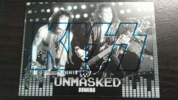 2009 KISS 360/PRESSPASS- UNMASKED- DOMINO- BLUE EDITION TRADING CARD# 9