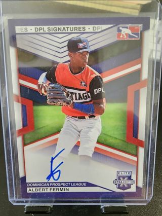 2023 Panini Elite Extra Edition - Albert Fermin - Dominican Prospect League - Autographed