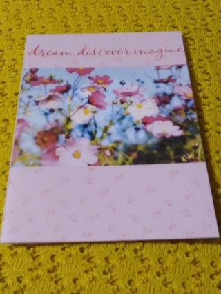 Floral Notecard - dream discover imagine
