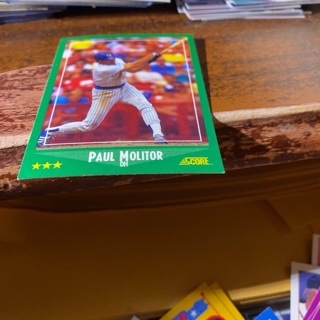 1988 score Paul molitor baseball card 