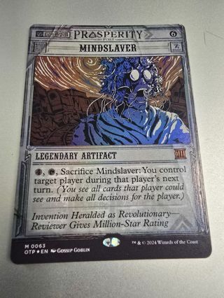 Magic the gathering mtg Mindslaver Mythic Rare card foil Outlaws of Thunder Junction