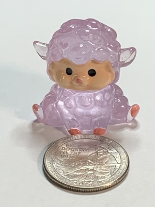 MINI LAMB~#11~PURPLE~1 LAMB ONLY~GLOW IN THE DARK~FREE SHIPPING!