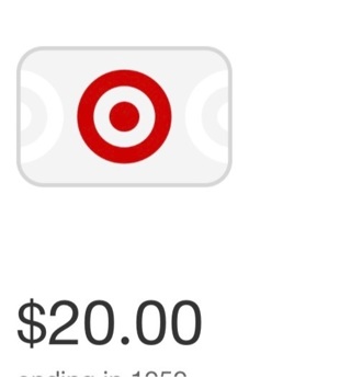 $20 Target gift Card 