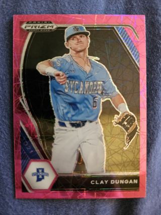 2021 Panini Prizm Draft Picks Pink Velocity Prizm Clay Dungan