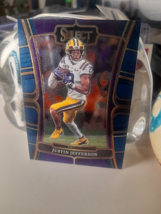 2023 Justin Jefferson Select Chrome Prizm LSU