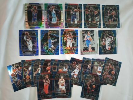 2021-22 Select Chrome Color Refractors, Silver and Rookies Basketball card lot Collection