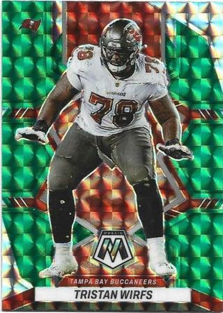 2022 MOSAIC TRISTAN WIRFS GREEN PRIZM REFRACTOR CARD