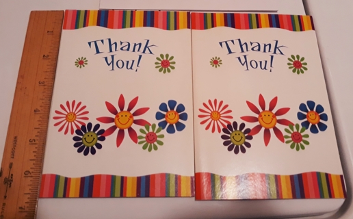 2 Thank You Cards (w/Envelopes)