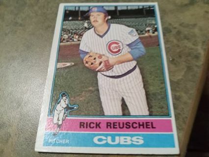 1976 TOPPS RICK REUSCHEL CHICAGO CUBS BASEBALL CARD# 359