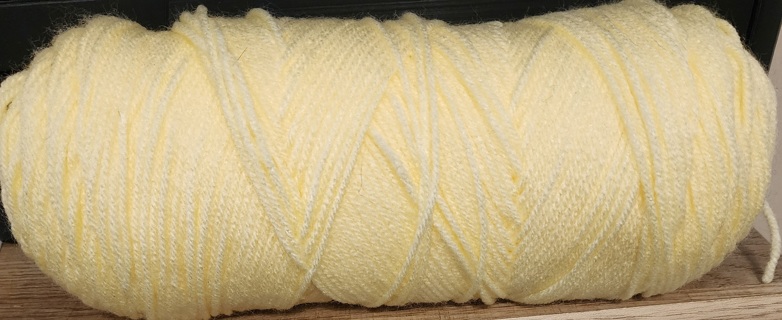 RESERVED - Light Yellow Yarn - total weight is 6.8 ozs