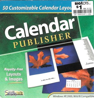 Calendar Publisher Computer Disk 