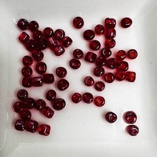 Raspberry Iridescent 5mm Glass Seed Beads 