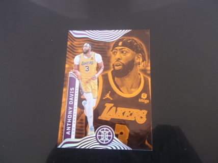 2021-22 Panini Illusions   Anthony Davis  orange  parallel  card   # 97  Los Angeles Lakers