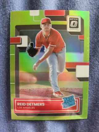 2022 Donruss Optic Rated Rookie Lime Green Reid Detmers