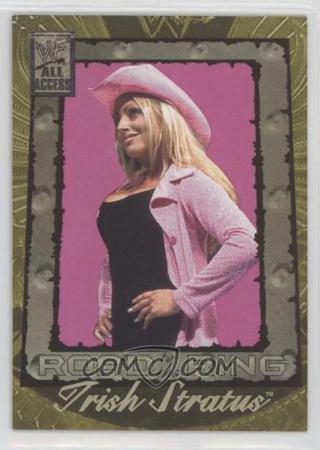 TRISH STRATUS 2002 WWF WWE FLEER ALL ACCESS ROAD TO THE RING WRESTLING TRADING CARD