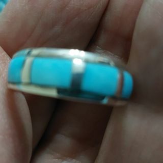 Sterling silver turquoise ring size 8