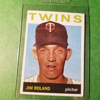 1964 - TOPPS BASEBALL CARD NO. 341 - JIM ROLAND - TWINS