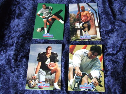 1991 New Orleans Saints Team Pro Line Card Lot of 4