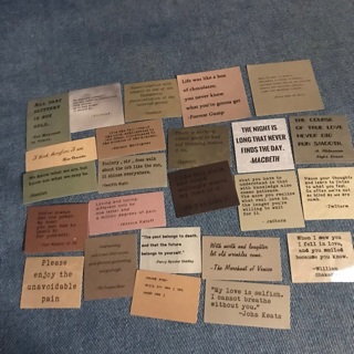 REDUCED Lot of 16 Wise Words Stickers,  Free Mai