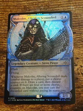 Magic the gathering mtg Malcolm Alluring Scoundrel showcase foil Lost Caverns of Ixalan