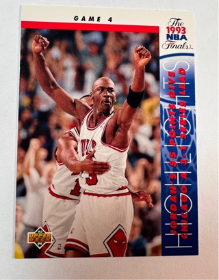 Michael Jordan 1993-94 Upper Deck #201 Finals Game 4 Chicago Bulls HOFer