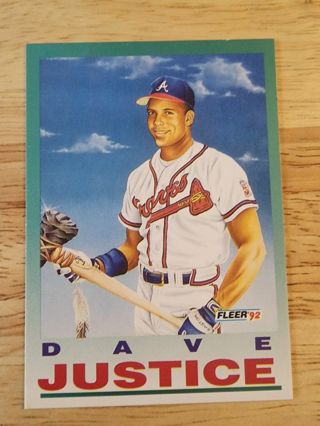 92 Fleer Dave Justice #713