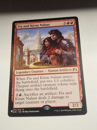 Magic the gathering mtg Pia and Kiran Nalaar The List