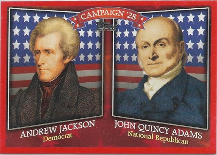  2008 Topps Historical Campaign Match-Ups #1828 Andrew Jackson/John Quincy Adams