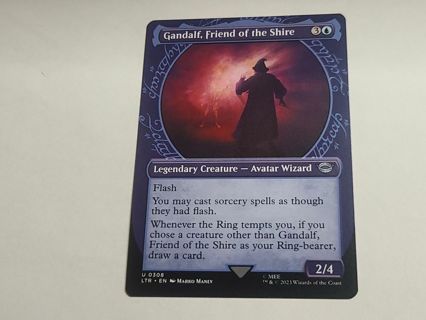 Magic the gathering mtg Gandalf Friend of the Shire Borderless Lord of the rings