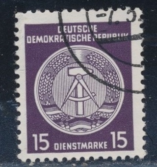 Germany (DDR): 1954, Official Stamp for Administration, Used, Scott # DD-O6 - GER-276