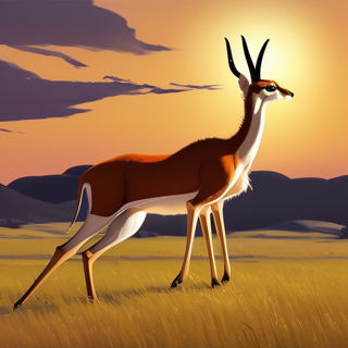 Listia Digital Collectible: A Gazelle on the Savanna