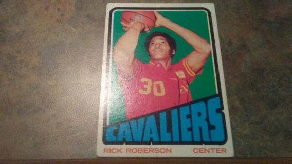 1972/1973 T.C.G. RICK ROBERSON CAVALIERS VINTAGE BASKETBALL CARD# 126