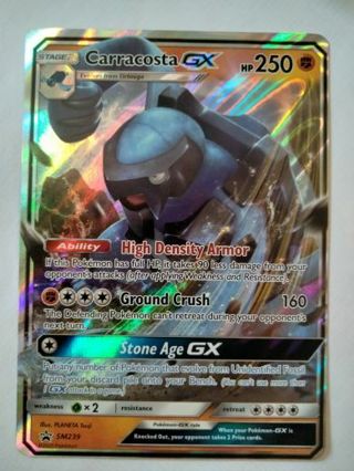 Carracosta gx sm239 rare holo promo NM Pokemon