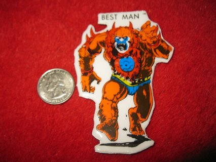 1980's Masters of the Universe Refrigerator Magnet: Beast Man - misprinted "Best Man"