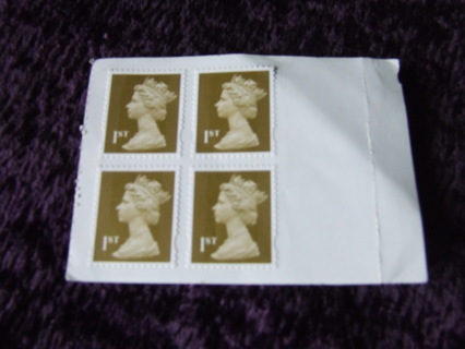 UK Ist Queen Elizabeth Postage Stamp Lot of 4