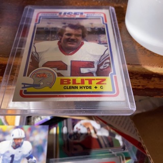 1984 topps usfl blitz glenn Hyde football card 