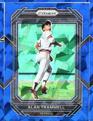 2023 Panini Prizm Alan Trammell Blue Ice