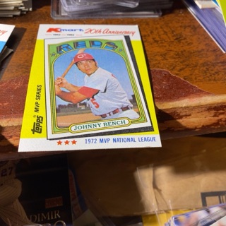 1982 topps k mart mvp series Johnny bench baseball card 