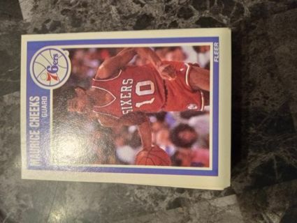 Maurice Cheeks 1989-90 Fleer Philadelphia 76ers