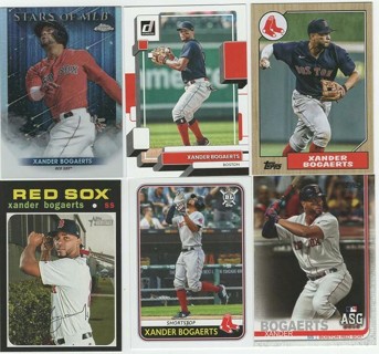 Awesome Set of 6 Xander Bogaerts San Diego Padres w/Insert!