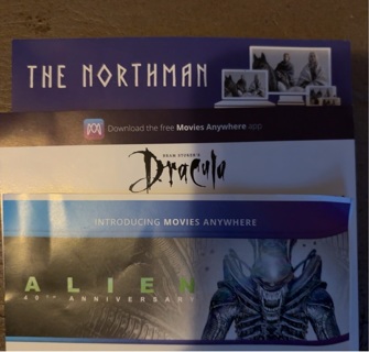 Northman, dracula & alien 