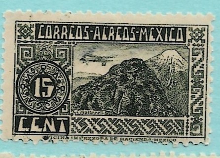 1934 Mexico ScC64 15c Orizaba Volcano MNH