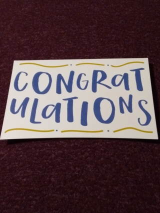 CONGRaTULaTIONS Card 