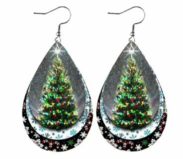 Christmas Tree Earrings B-16