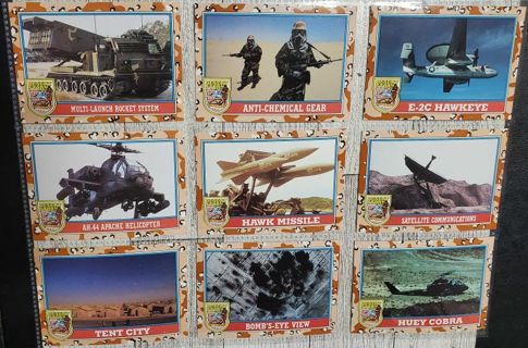 18 Desert Storm Cards