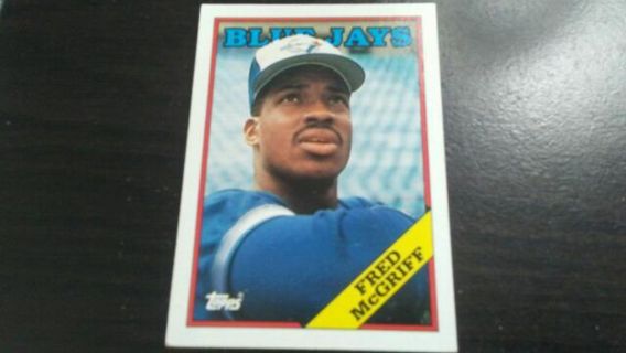 1988 TOPPS FRED MCGRIFF TORONTO BLUE JAYS BASEBALL CARD# 463