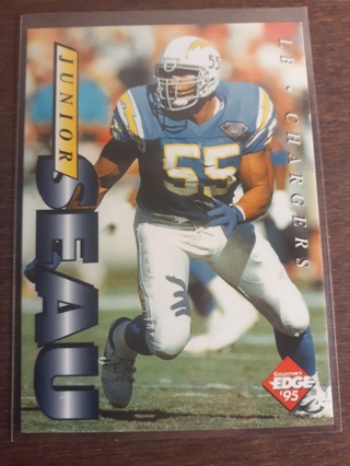 1995 Collector's Edge Junior Seau National Promos Junior Seau San Diego Chargers