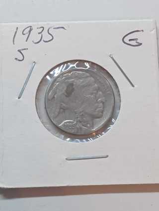 1935-S Buffalo Nickel! 35
